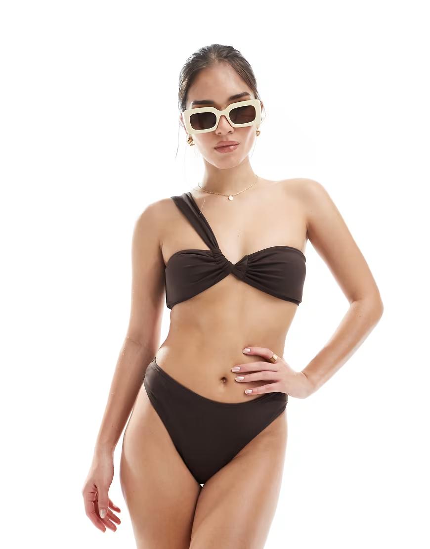 BRĄZOWY DÓŁ OD BIKINI 