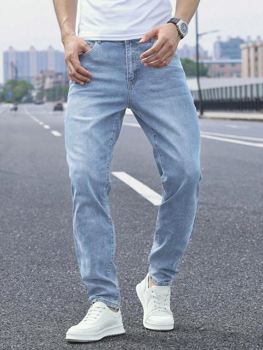 NIEBIESKIE SPODNIE JEANS