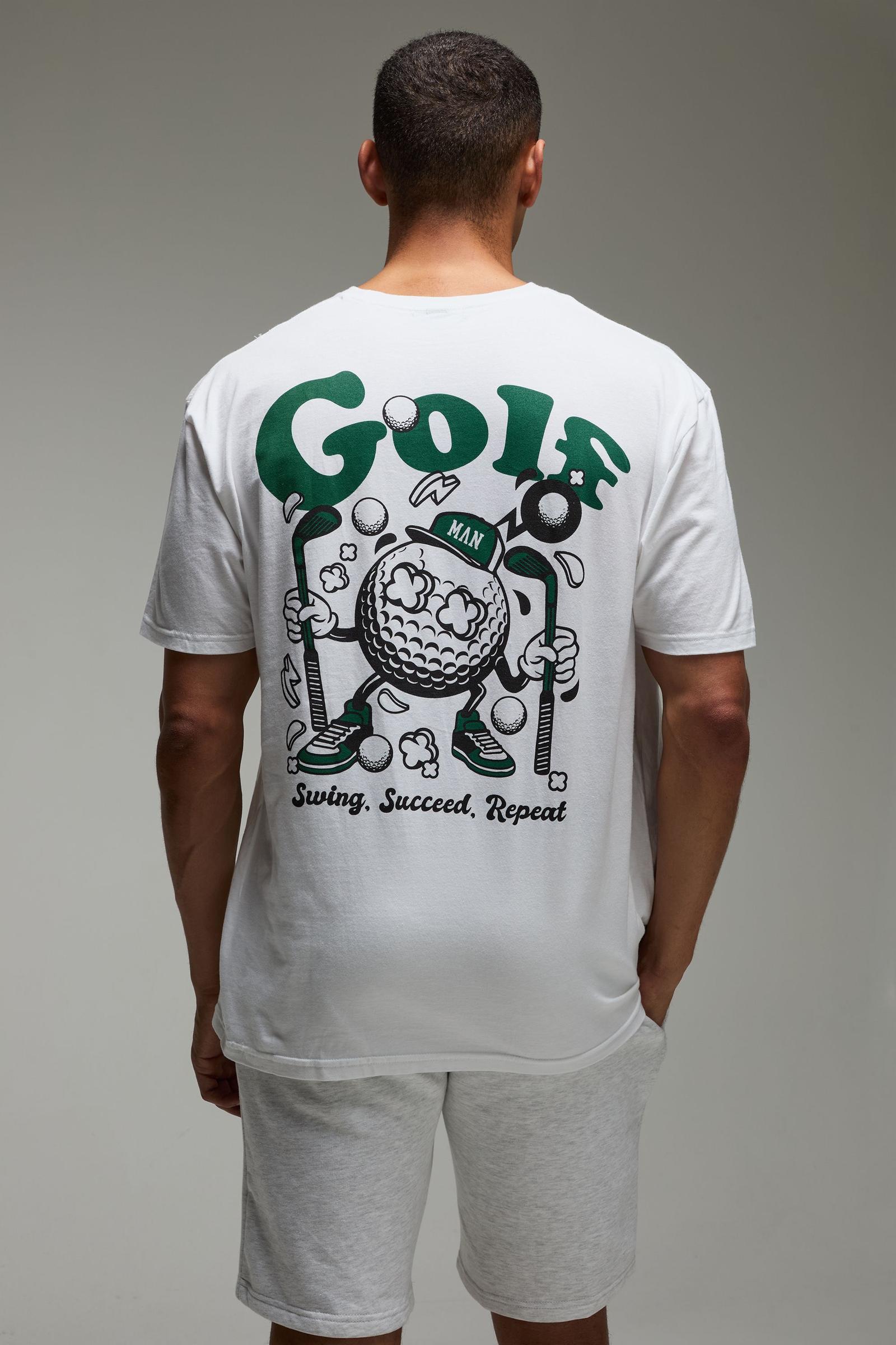 BIAŁY T-SHIRT NADRUK