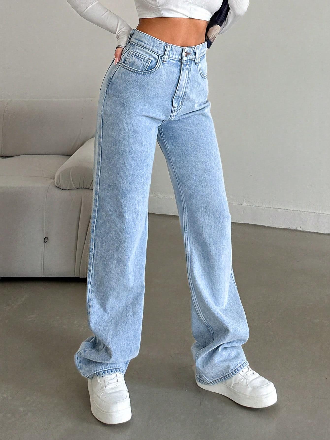 SPODNIE JEANS KIESZENIE ZAMEK 