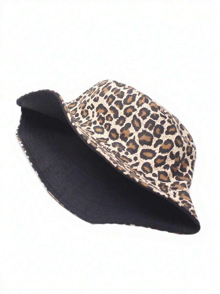 dwustronny kapelusz animal print