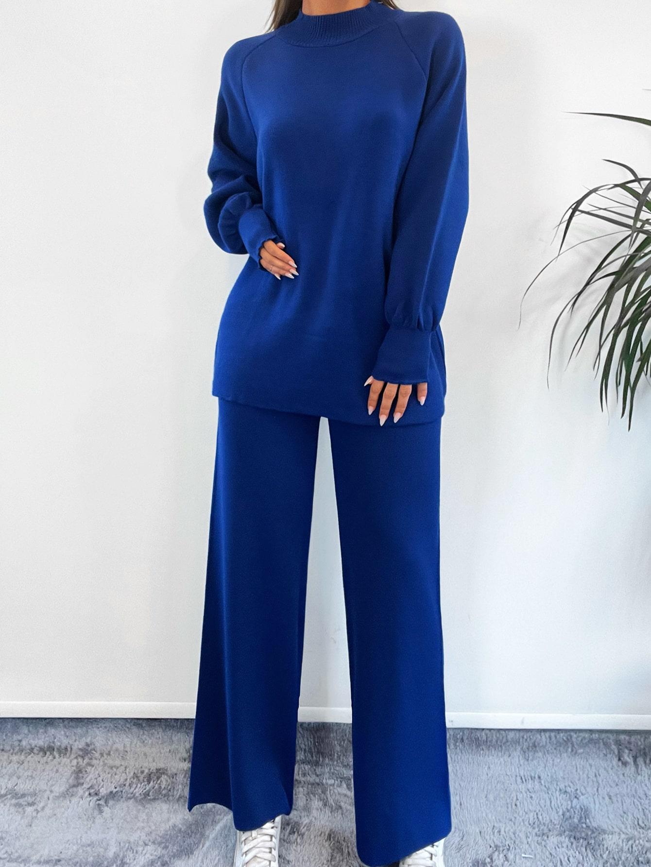 komplet sweter spodnie