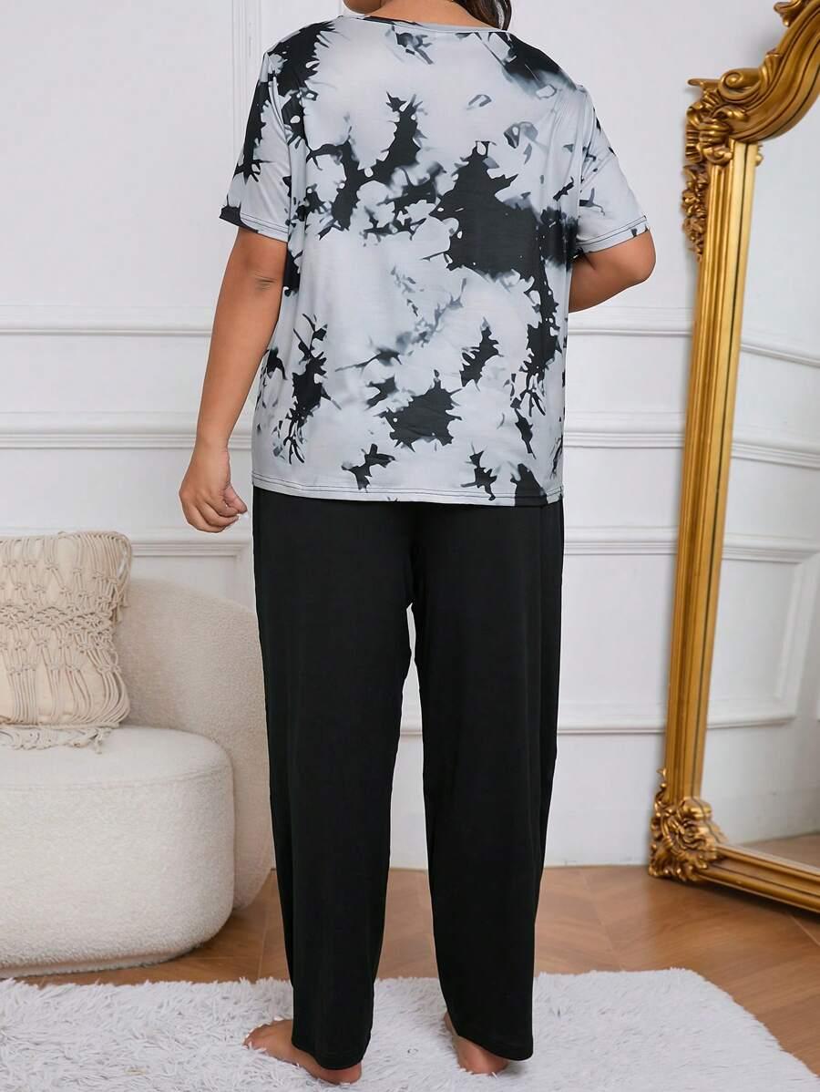 PIŻAMA komplet spodnie t-shirt
