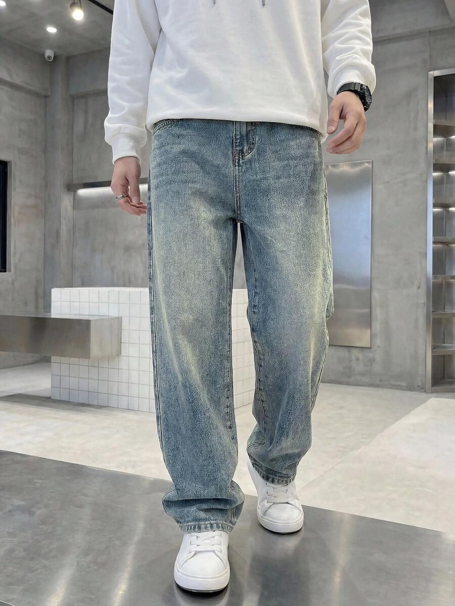 NIEBIESKIE SPODNIE JEANS