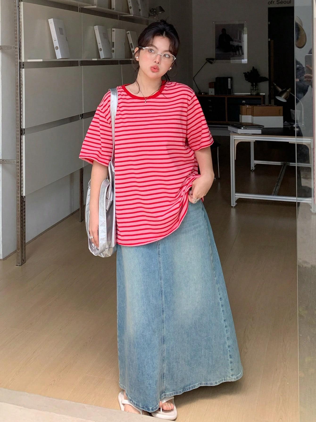 bluzka w paski casual