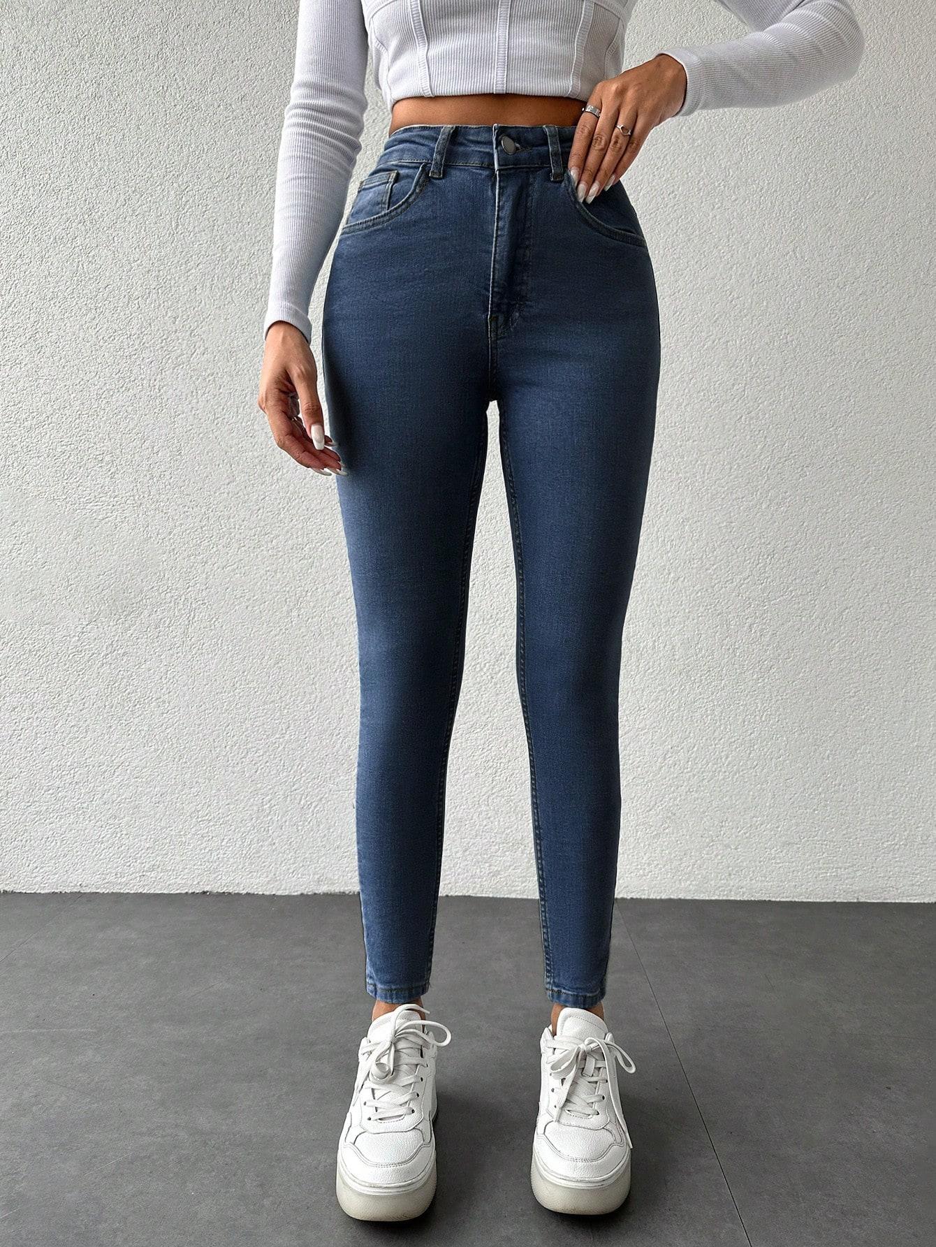 SPODNIE RURKI JEANS WYSOKI STAN