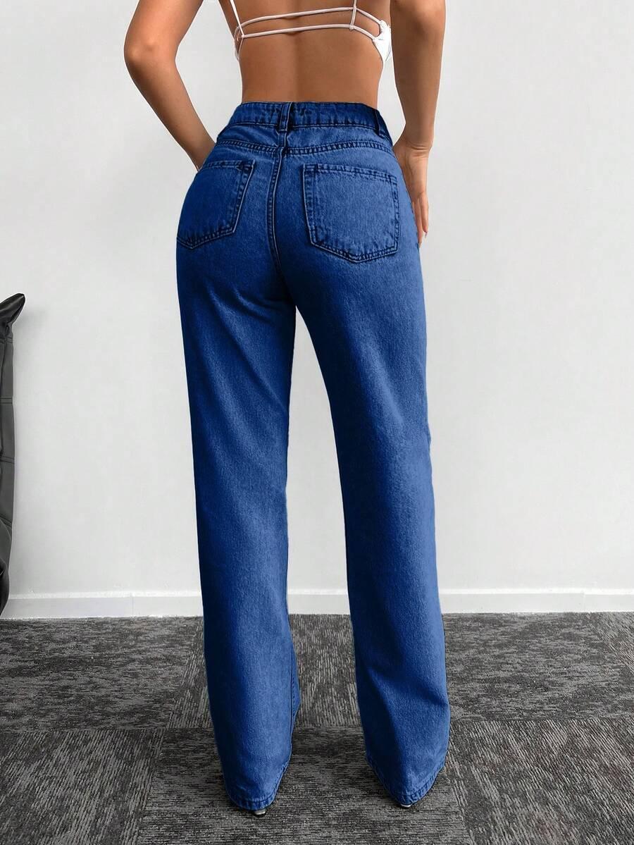 NIEBIESKIE SPODNIE JEANS