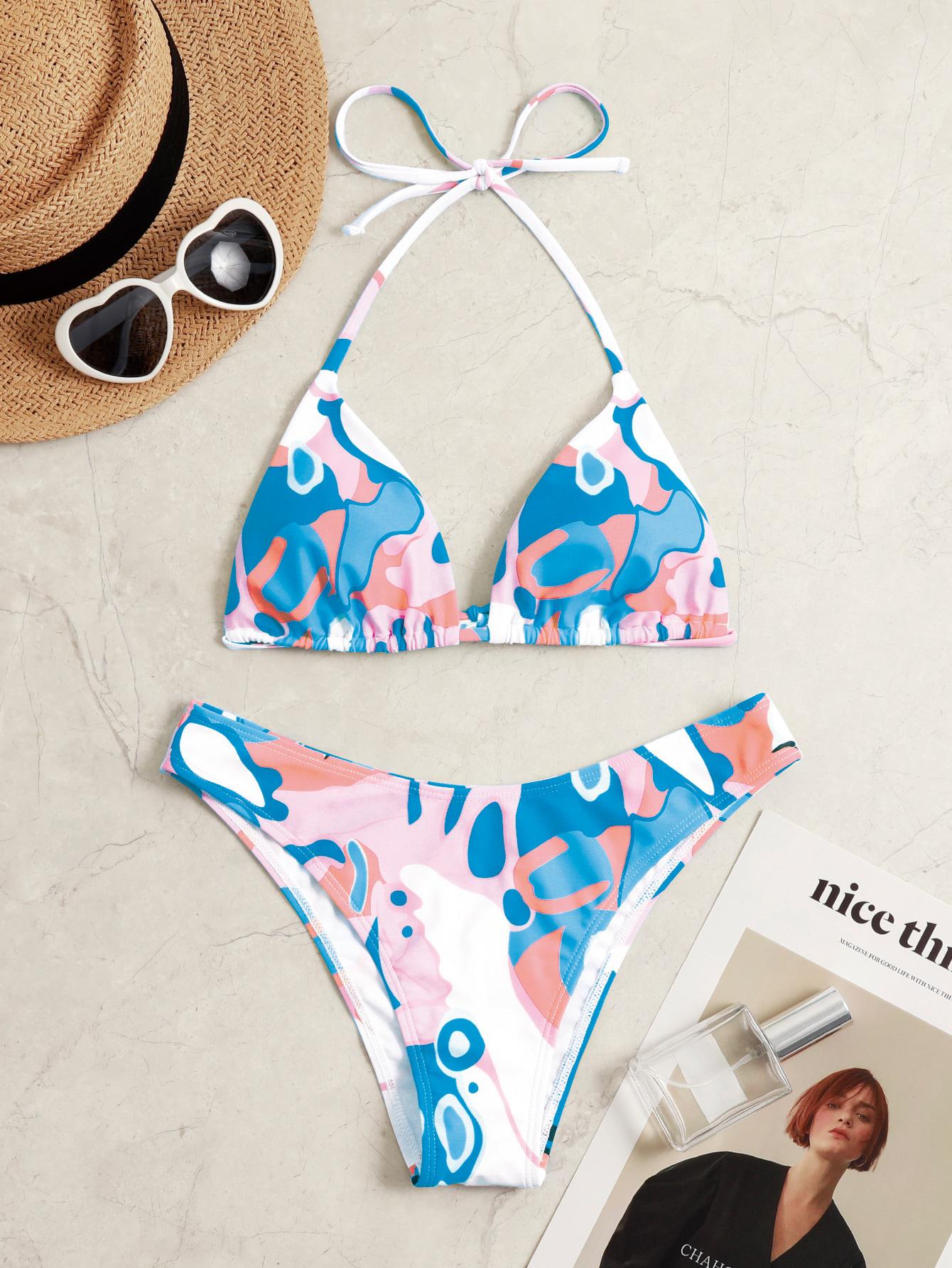 dół od bikini print