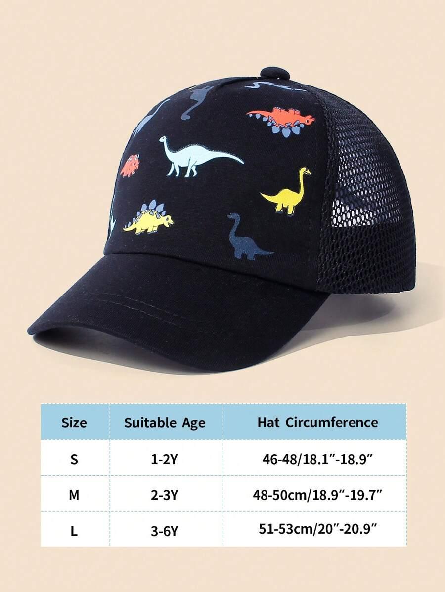 czapka z daszkiem dinozaury