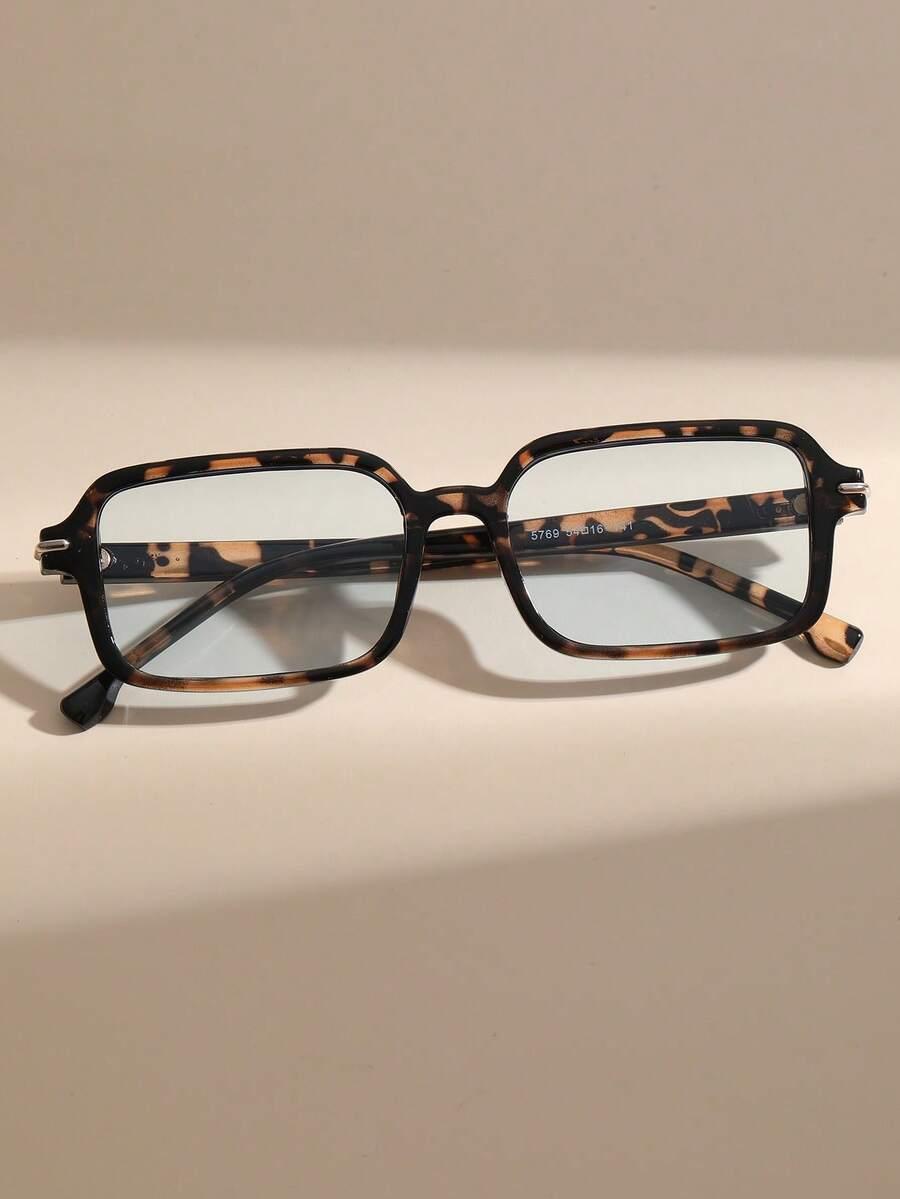 okulary zerówki animal print