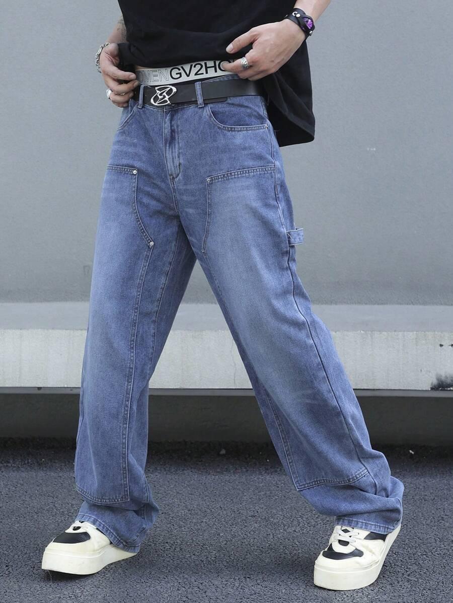 NIEBIESKIE SPODNIE JEANS