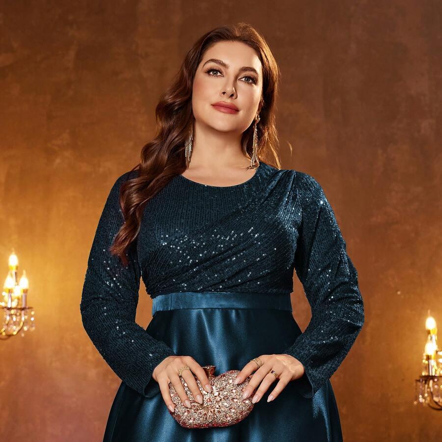 niebieska maxi sukienka