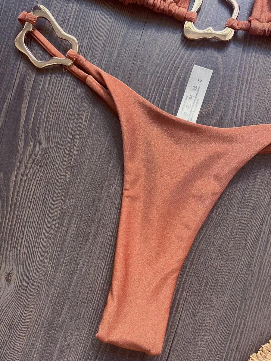 brązowy dół od bikini