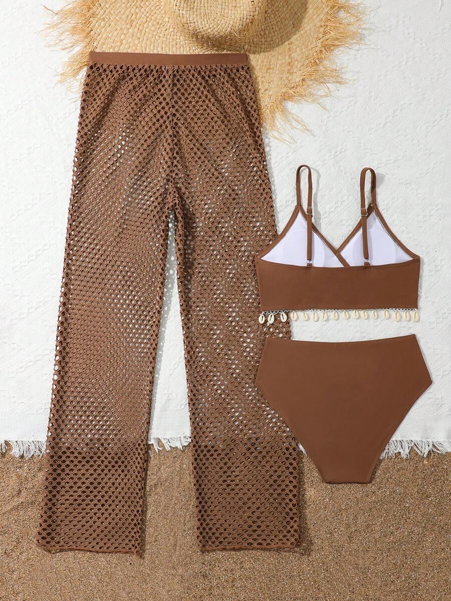 BRĄZOWY DÓŁ OD BIKINI