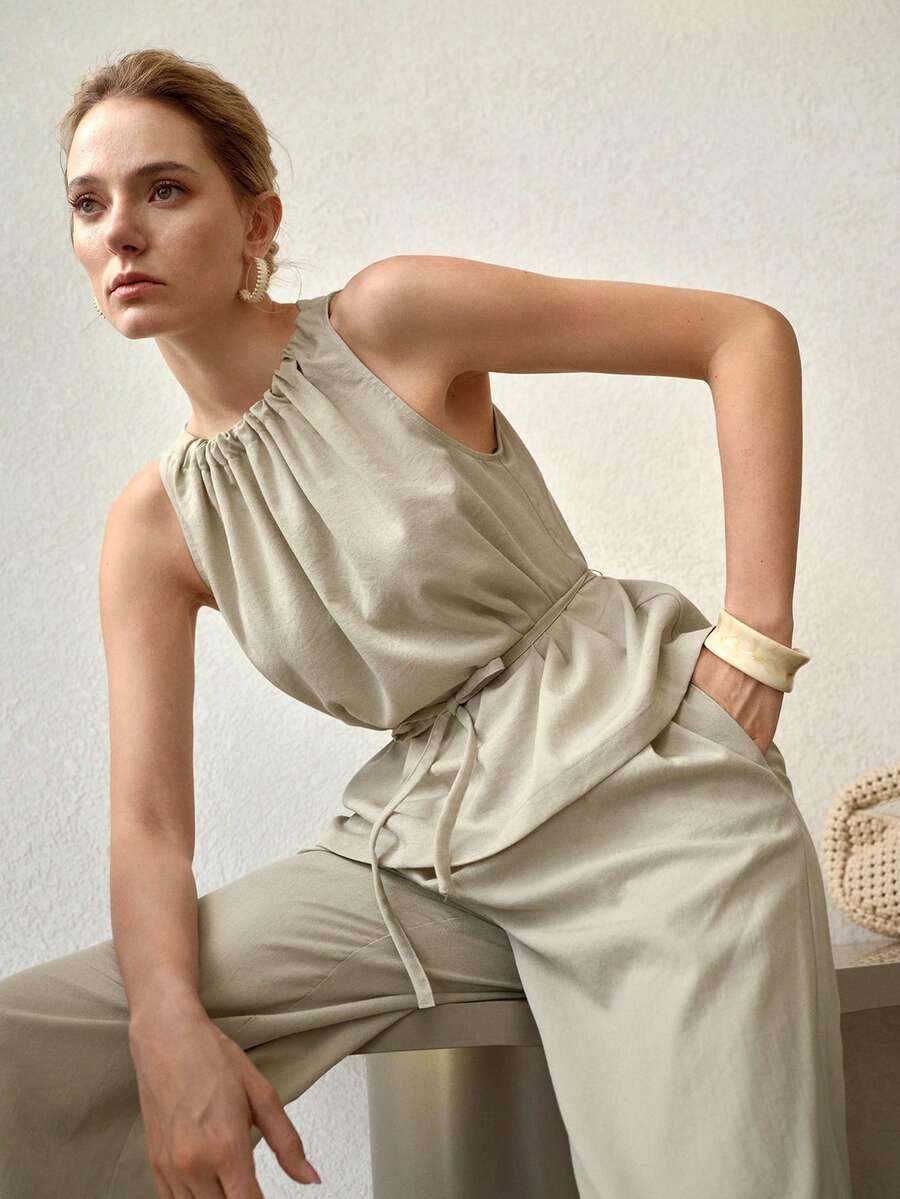 ELEGANCKI DWUCZĘŚCIOWY KOMPLET DAMSKI