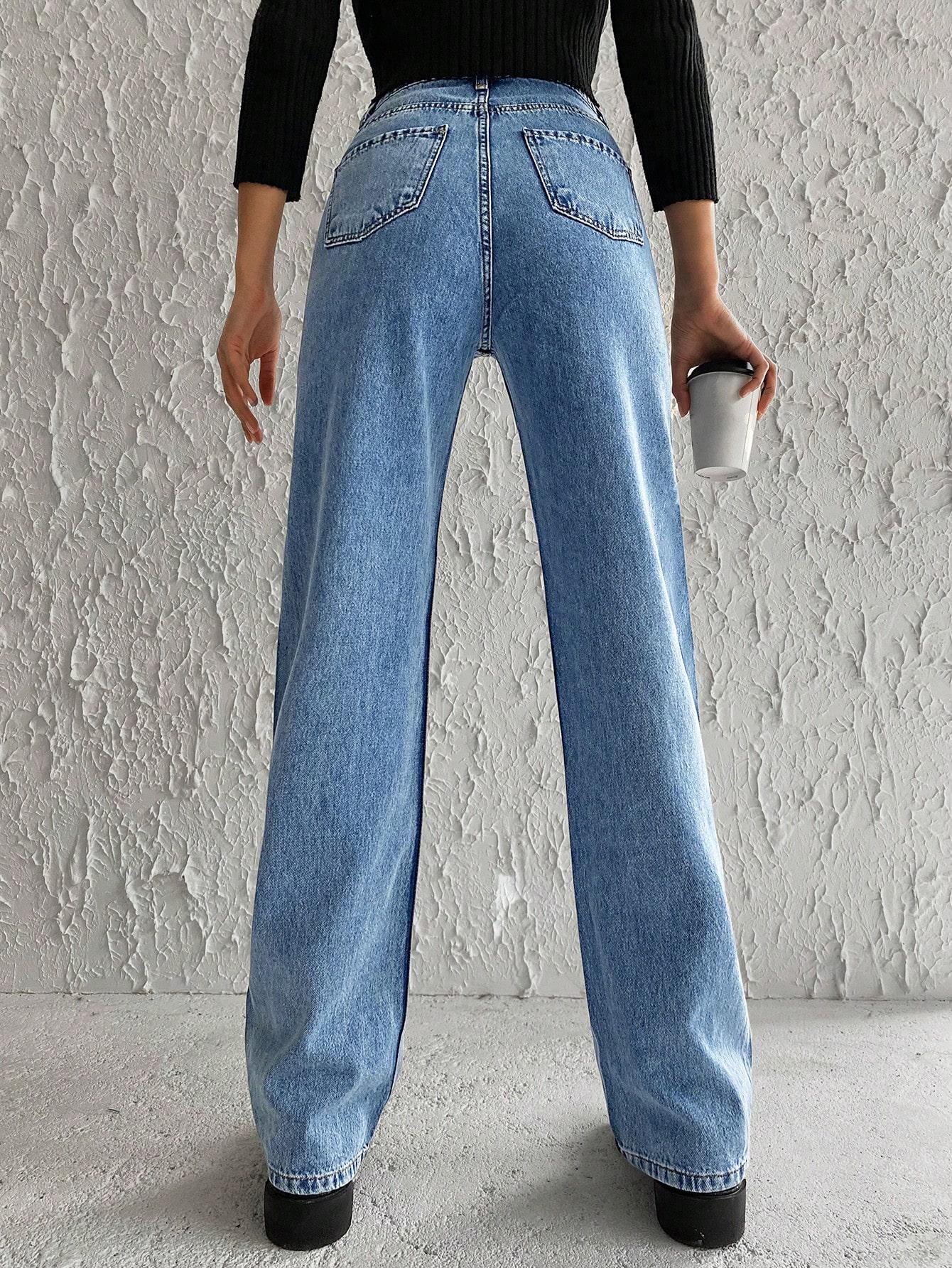 spodnie jeans PROSTA NOGAWKa
