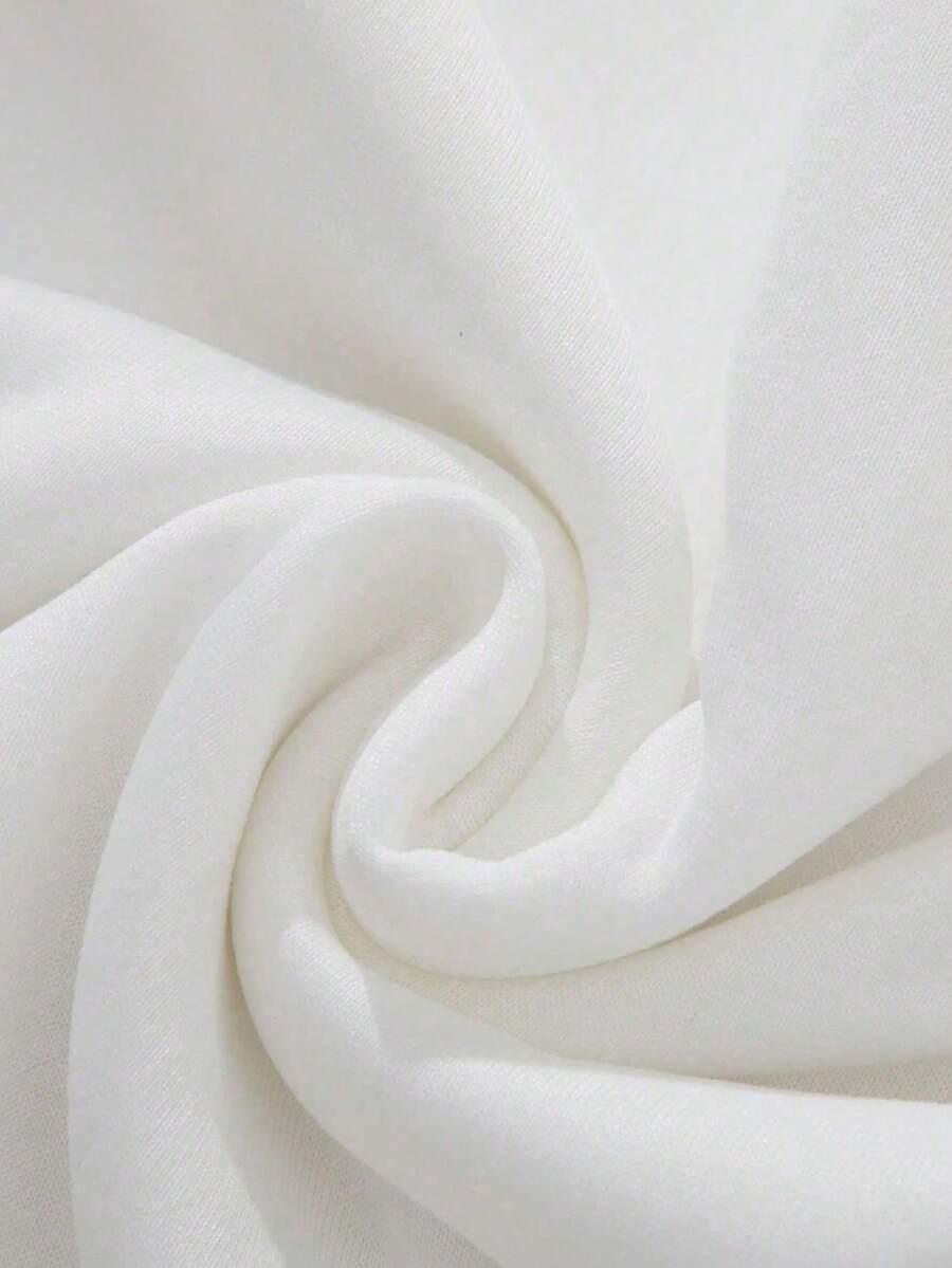 BIAŁA BLUZA KAPTUR PRINT