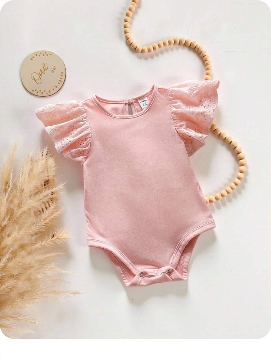 RÓŻOWe body KRÓTKI RĘKAW
