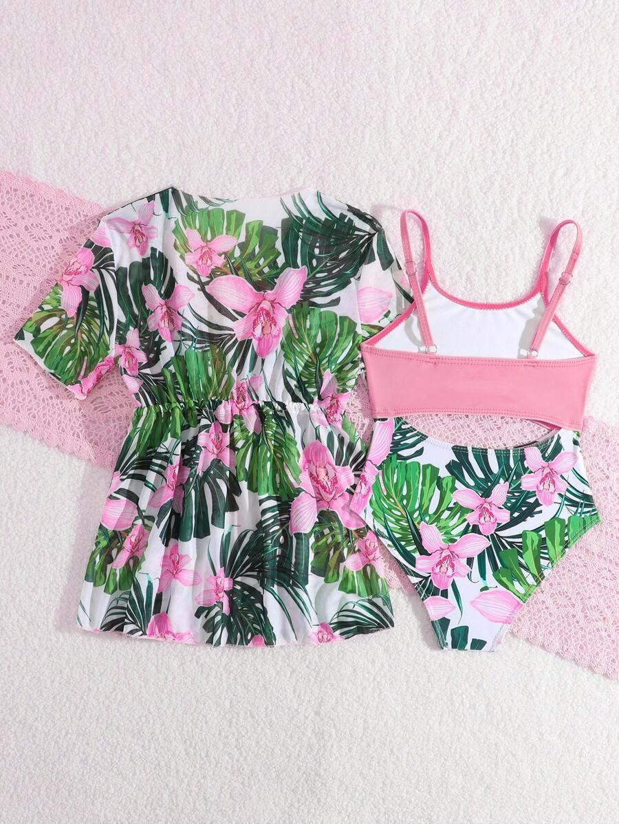 STRÓJ KĄPIELOWY JEDNOCZĘŚCIOWY komplet narzutka