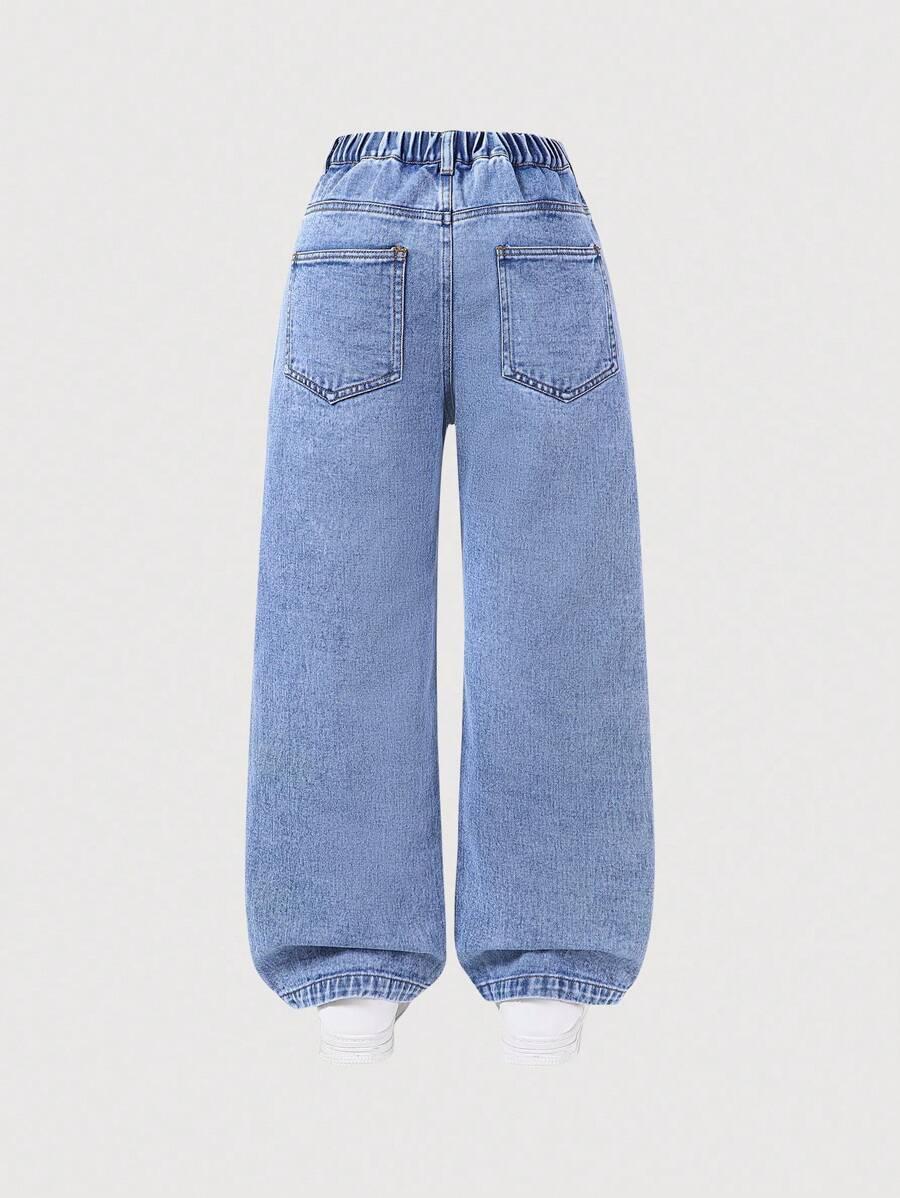 NIEBIESKIE SPODNIE JEANS