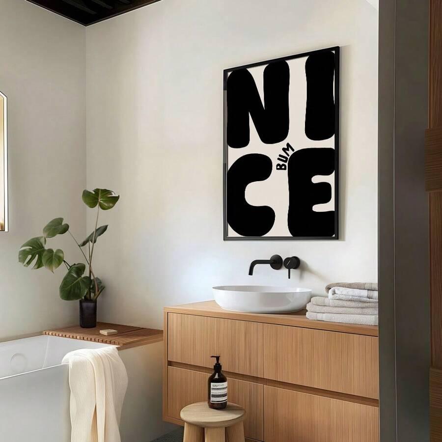 plakat na płótnie napis nice