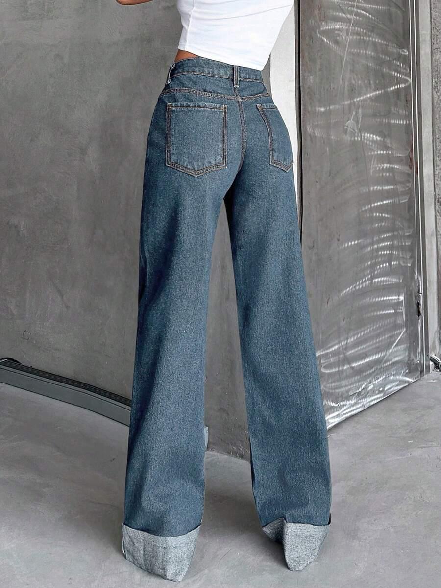 NIEBIESKIE SPODNIE JEANS