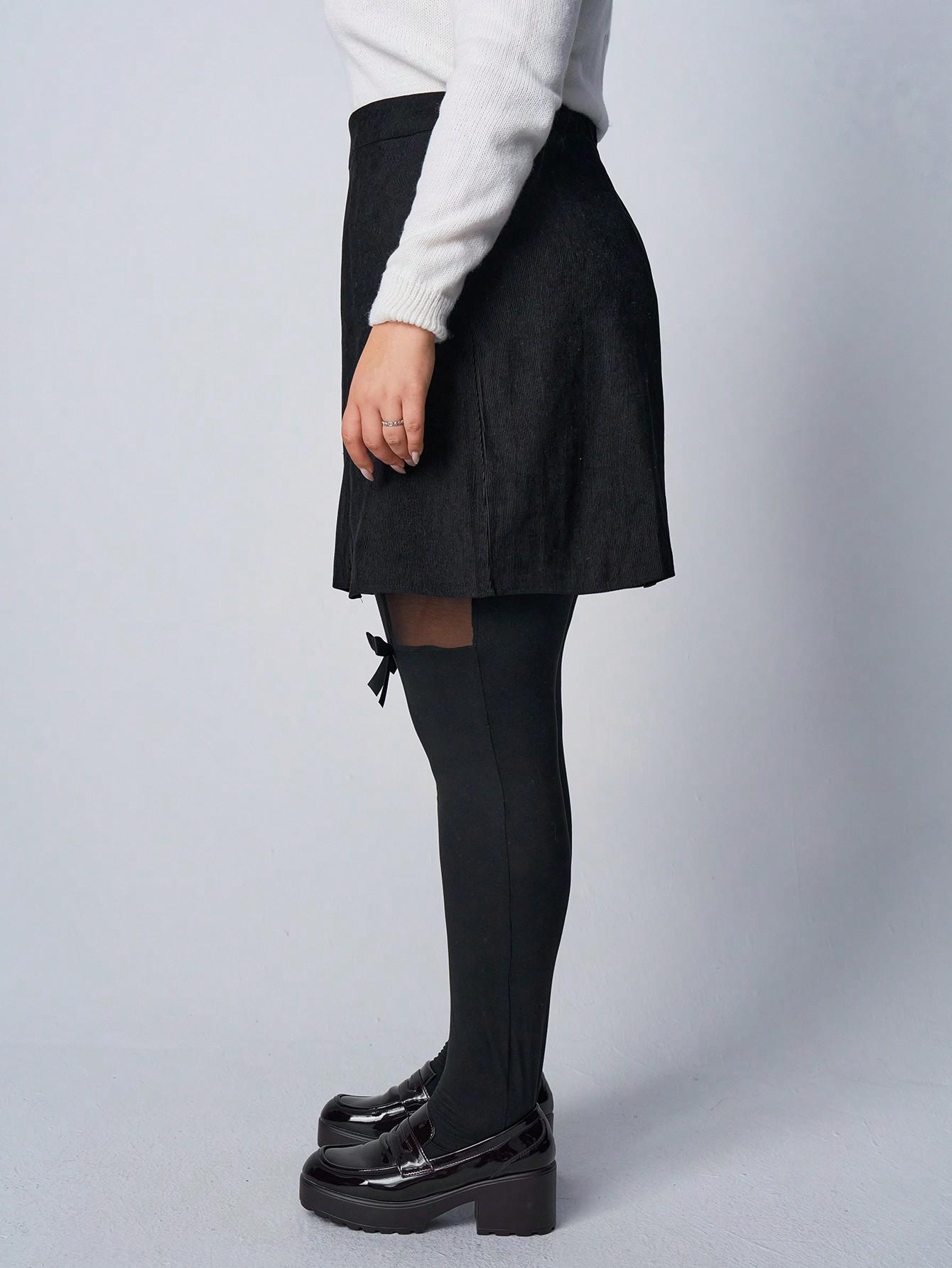 CZARNE LEGGINSY SIATECZKA
