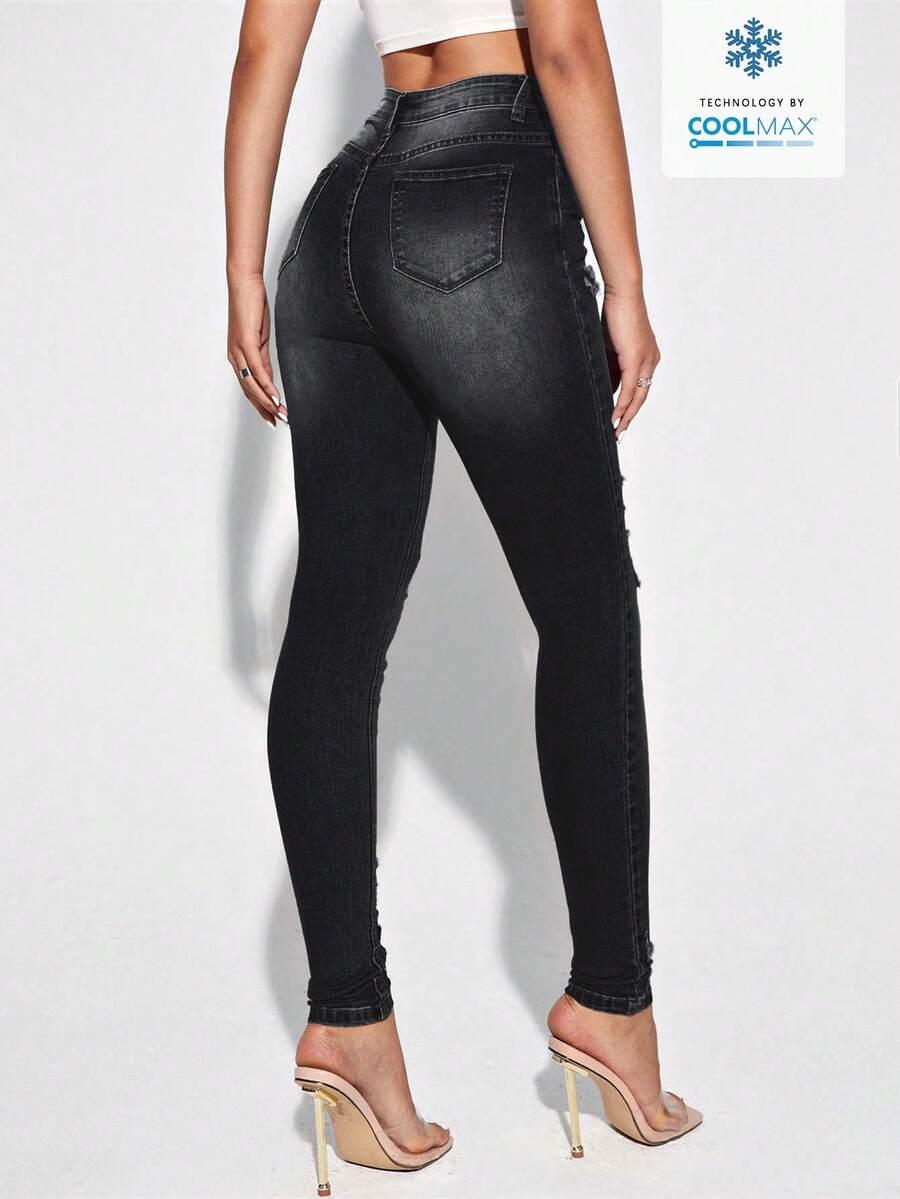czarne spodnie jeans