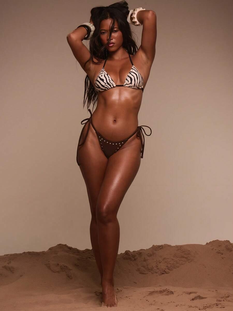 BRĄZOWY DÓŁ OD BIKINI