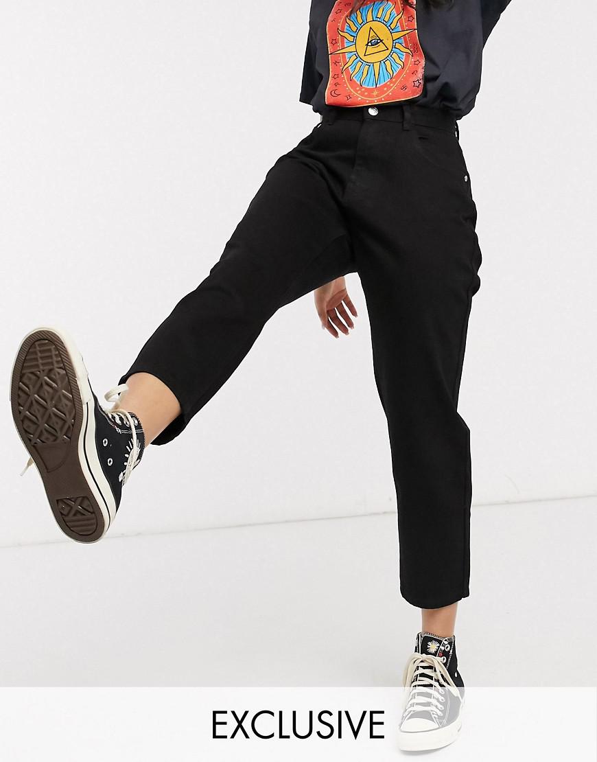 CZARNE SPODNIE JEANS