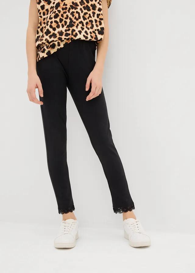 LEGGINSY Z KORONKĄ 2PAK