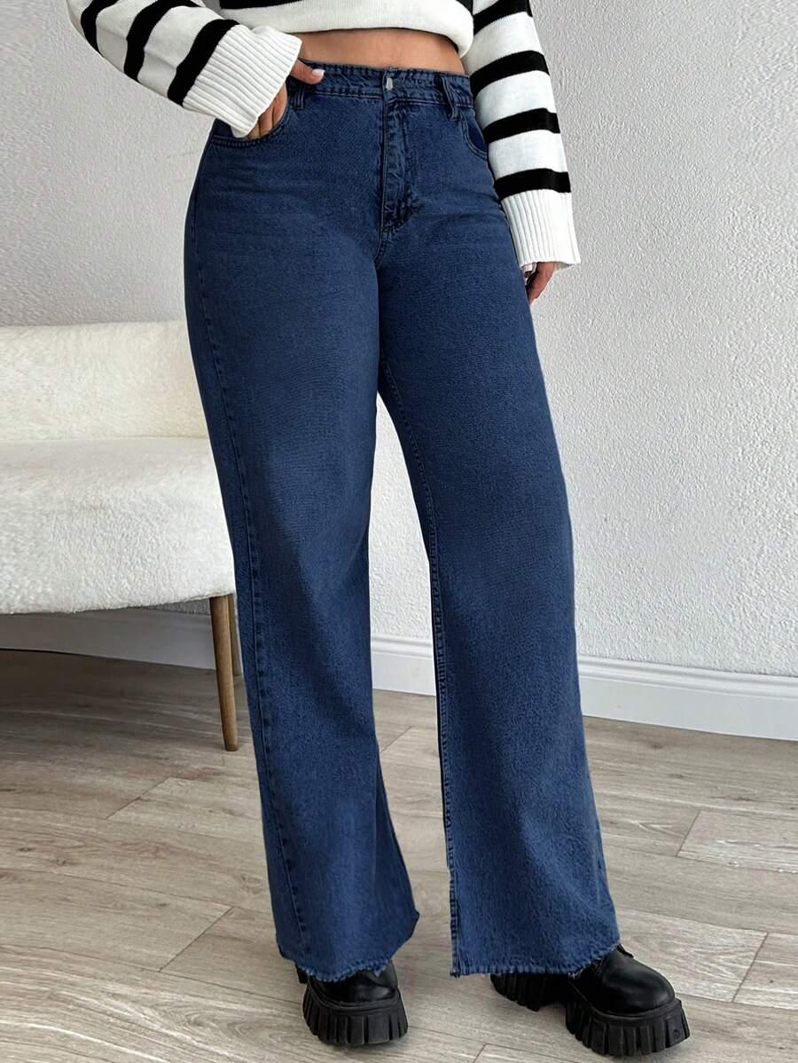 niebieskie spodnie jeans 