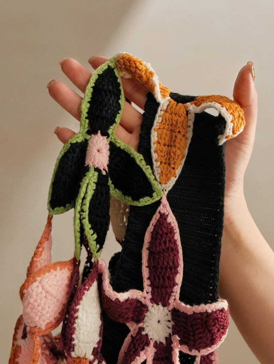 SWETER WYCIĘCIA KWIATY
