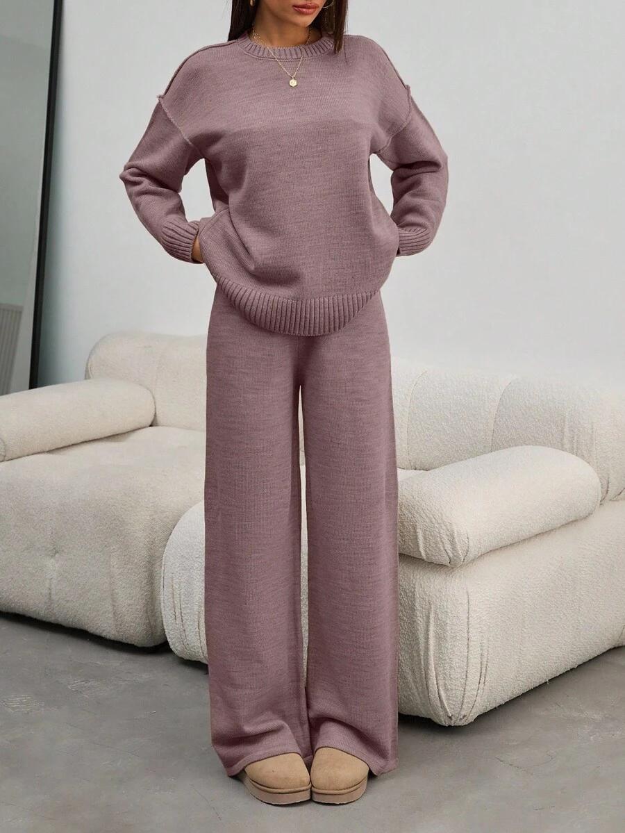 SWETER SPODNIE KOMPLET