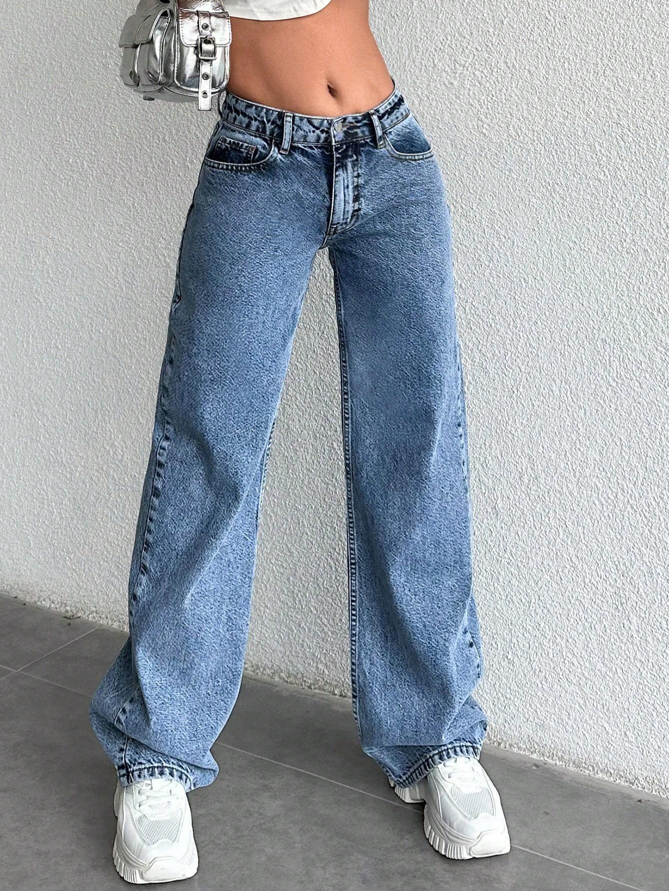 NIEBIESKIE SPODNIE JEANS