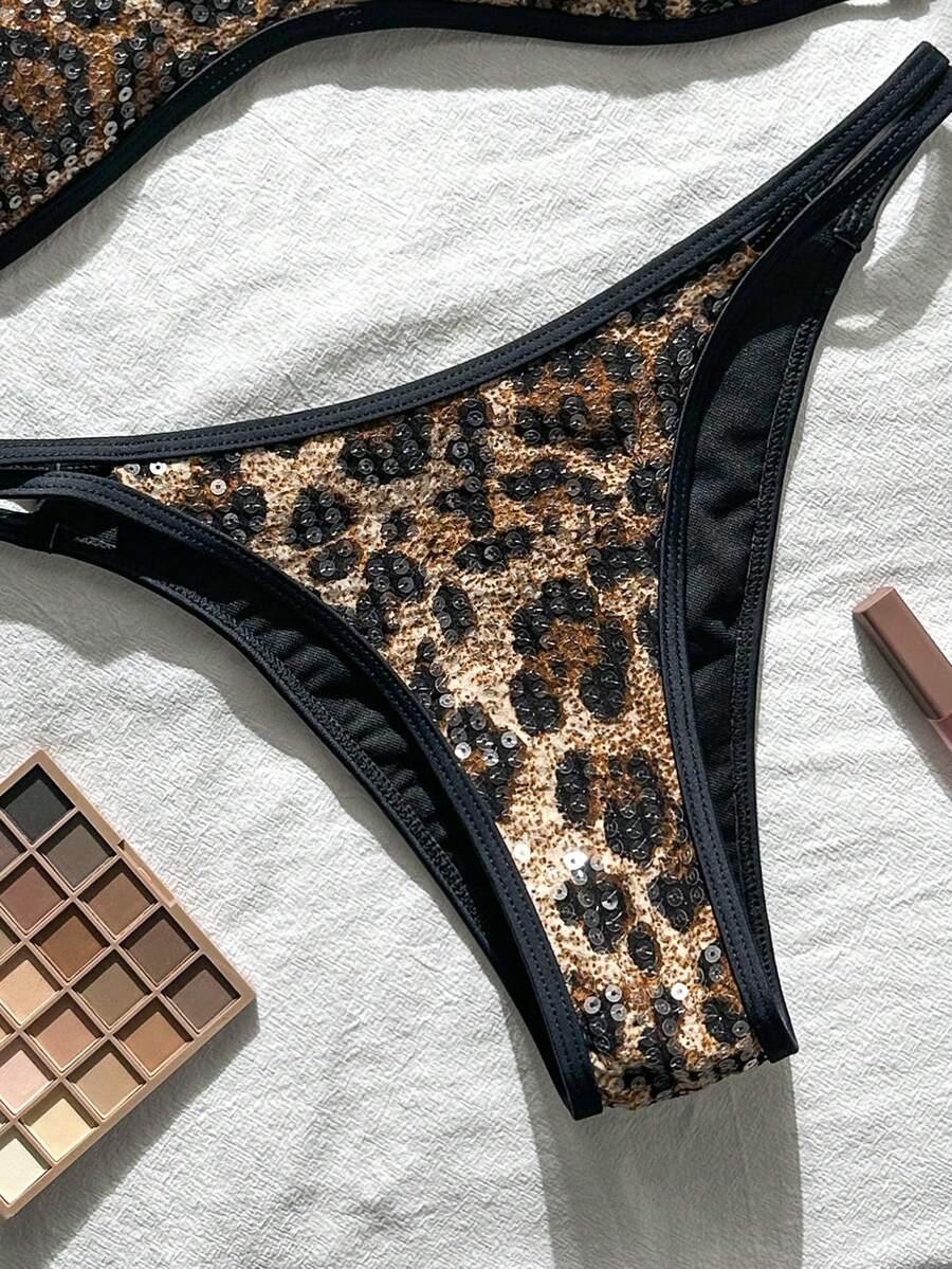 DWUCZĘŚCIOWY STRÓJ KĄPIELOWY ANIMAL PRINT