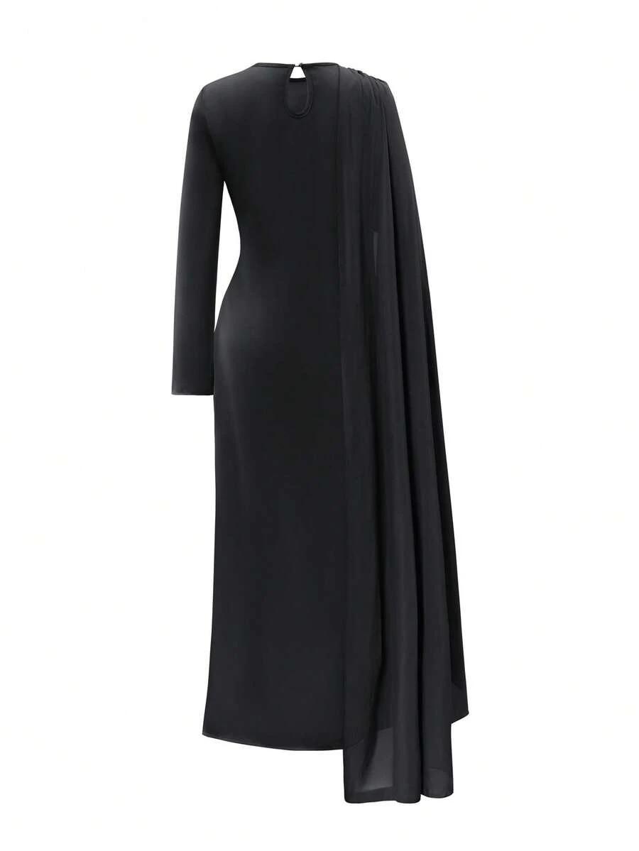 CZARNA MAXI SUKIENKA 