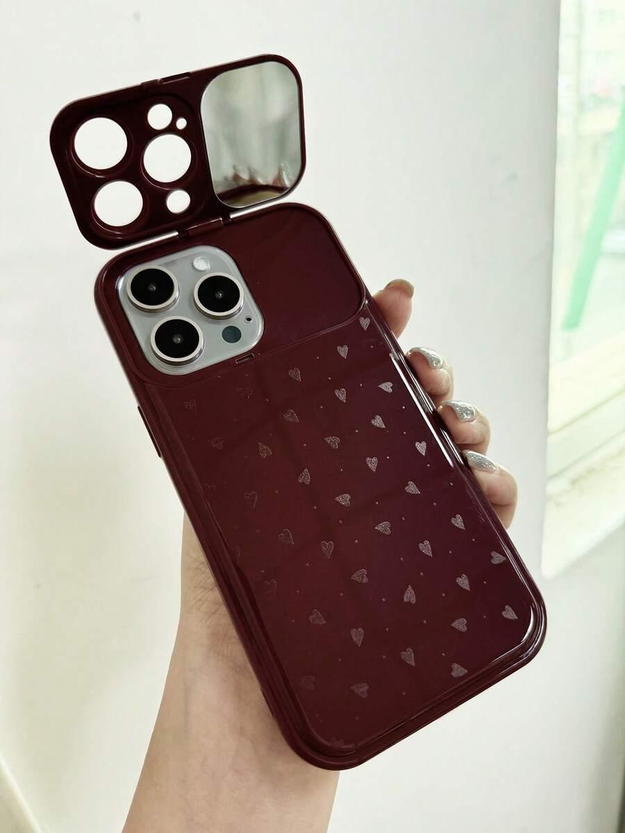 bordowe etui na telefon iphone 17 pro