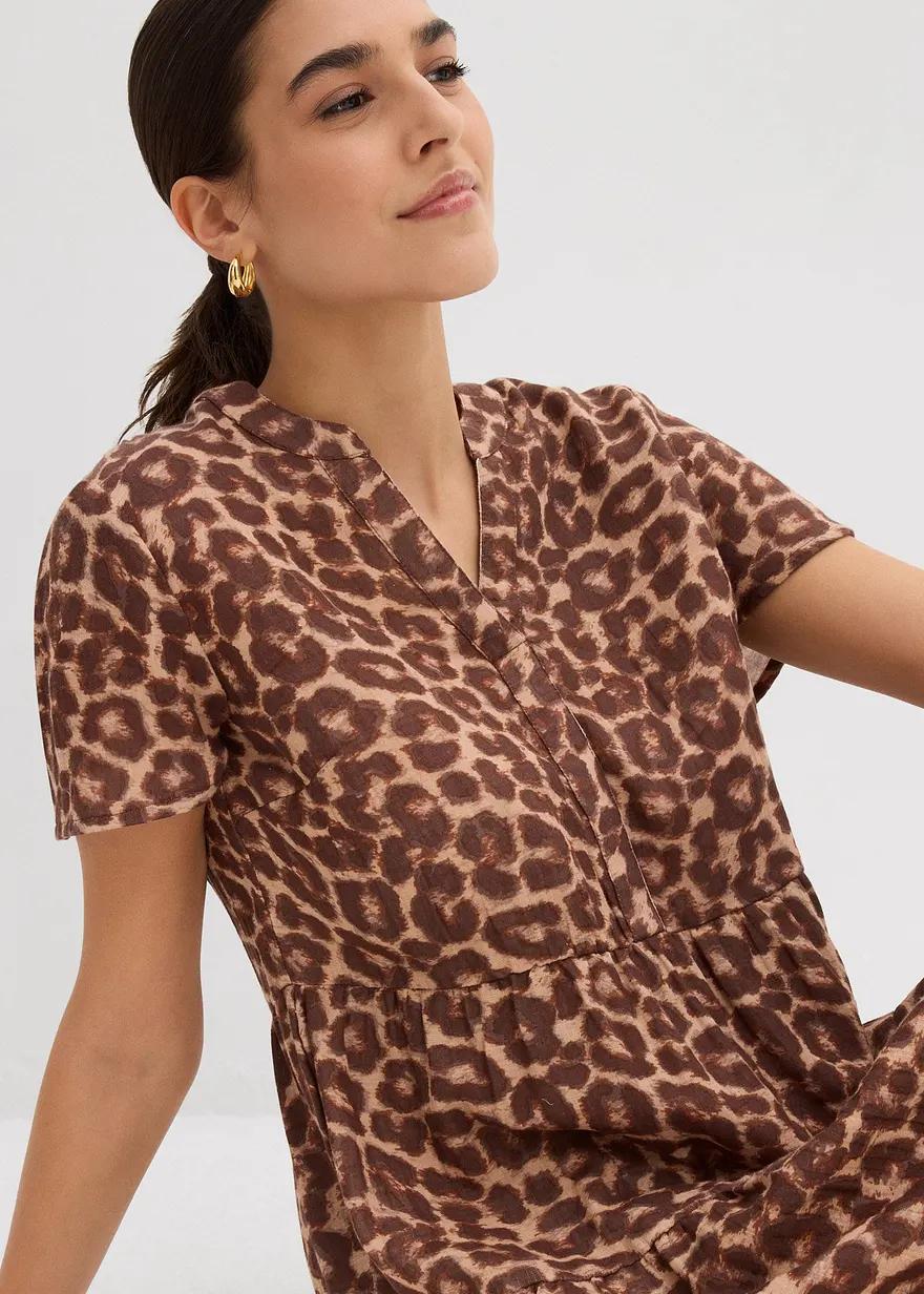 SUKIENKA LEOPARD PRINT