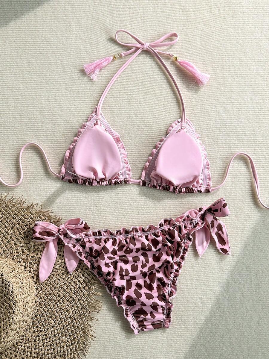 DWUCZĘŚCIOWY STRÓJ KĄPIELOWY ANIMAL PRINT