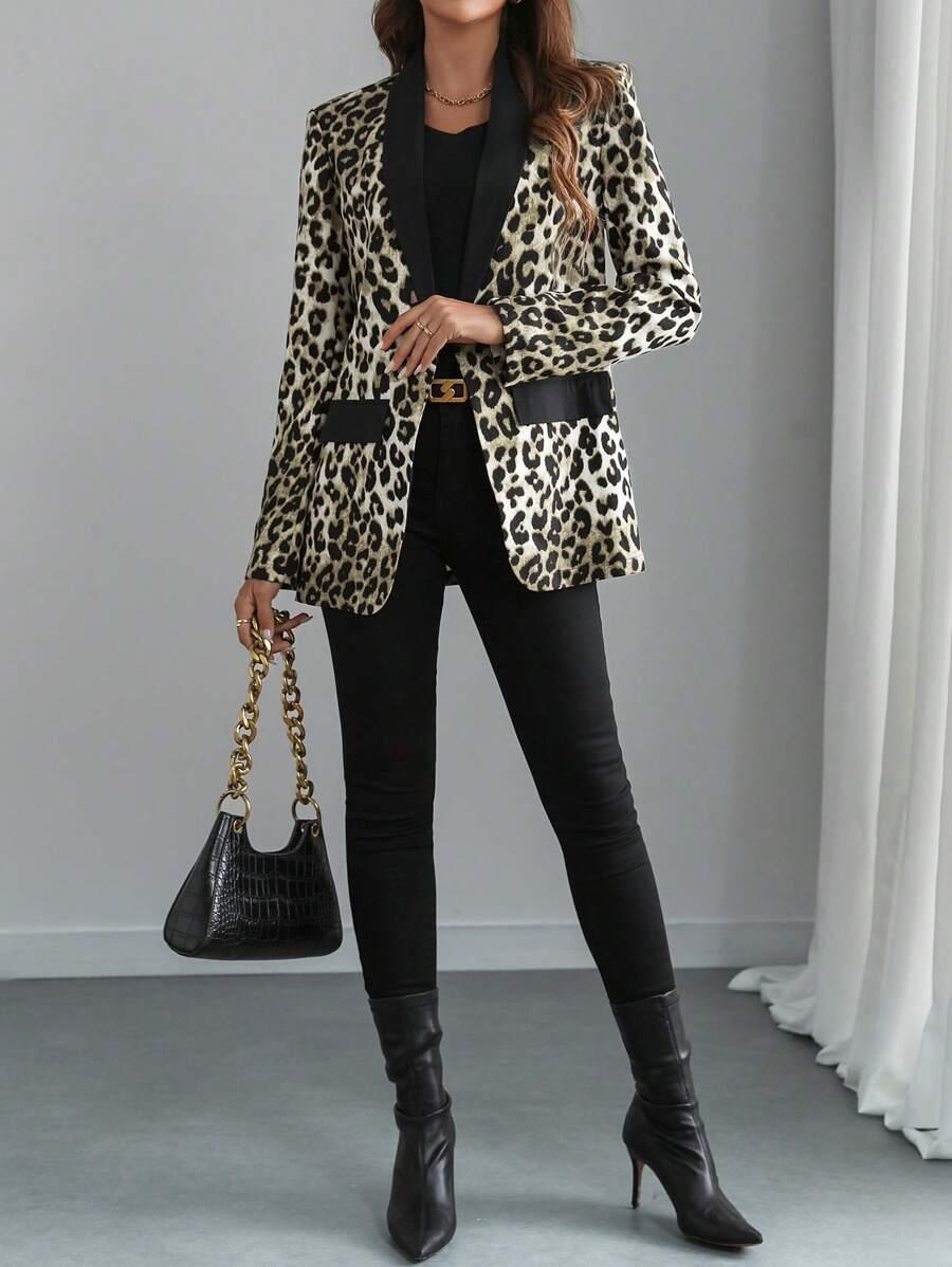 marynarka leopard print 