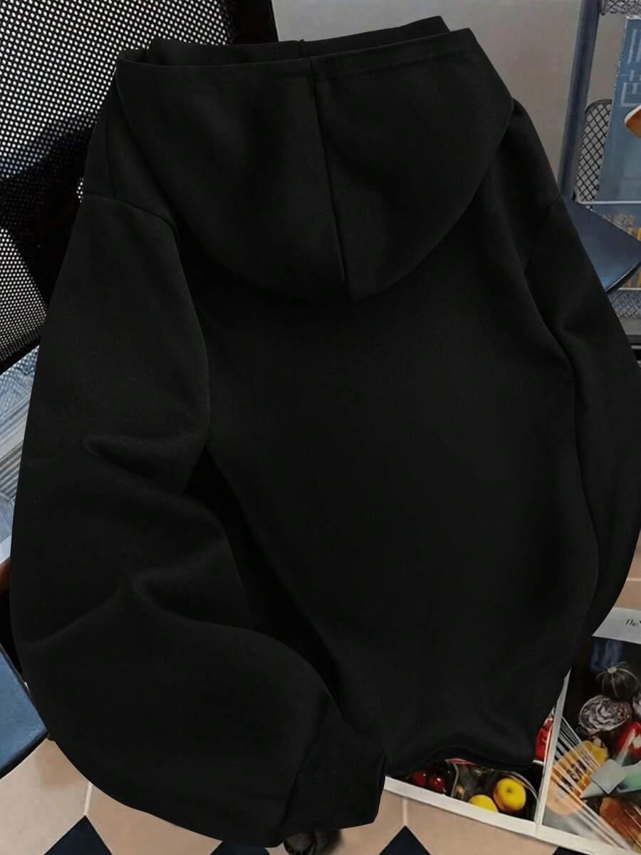 czarna bluza nadruk