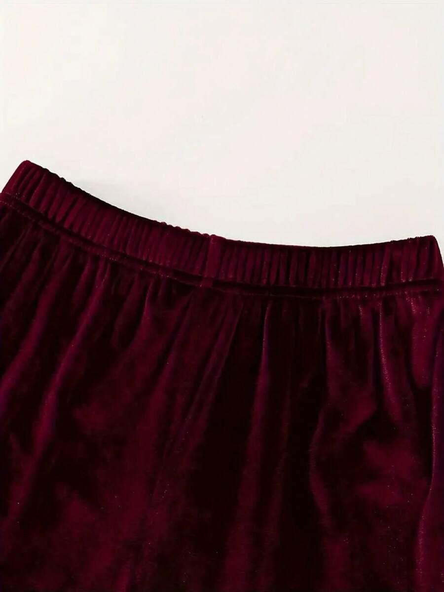 bordowy KOMPLET DRESOWY BLUZA SPODNIE 