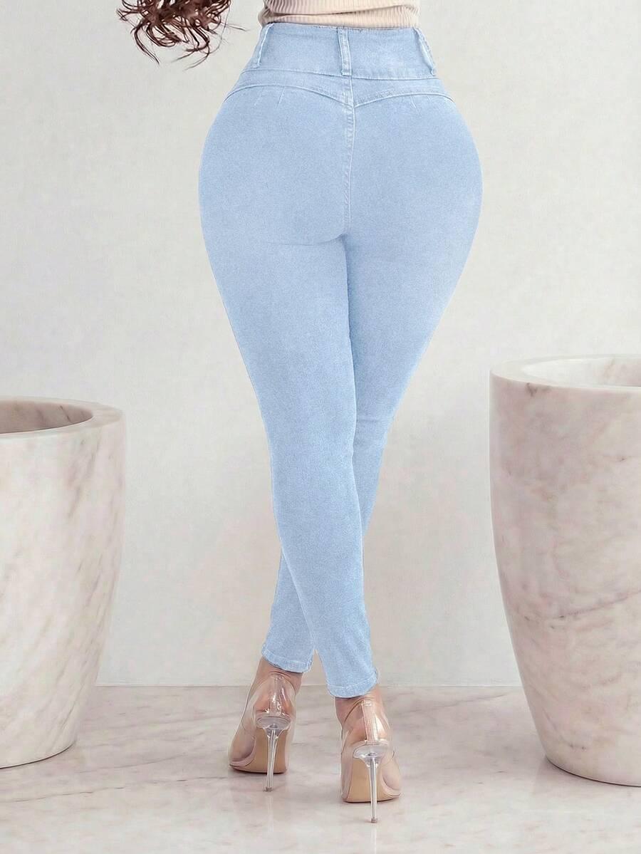 NIEBIESKIE SPODNIE JEANS 
