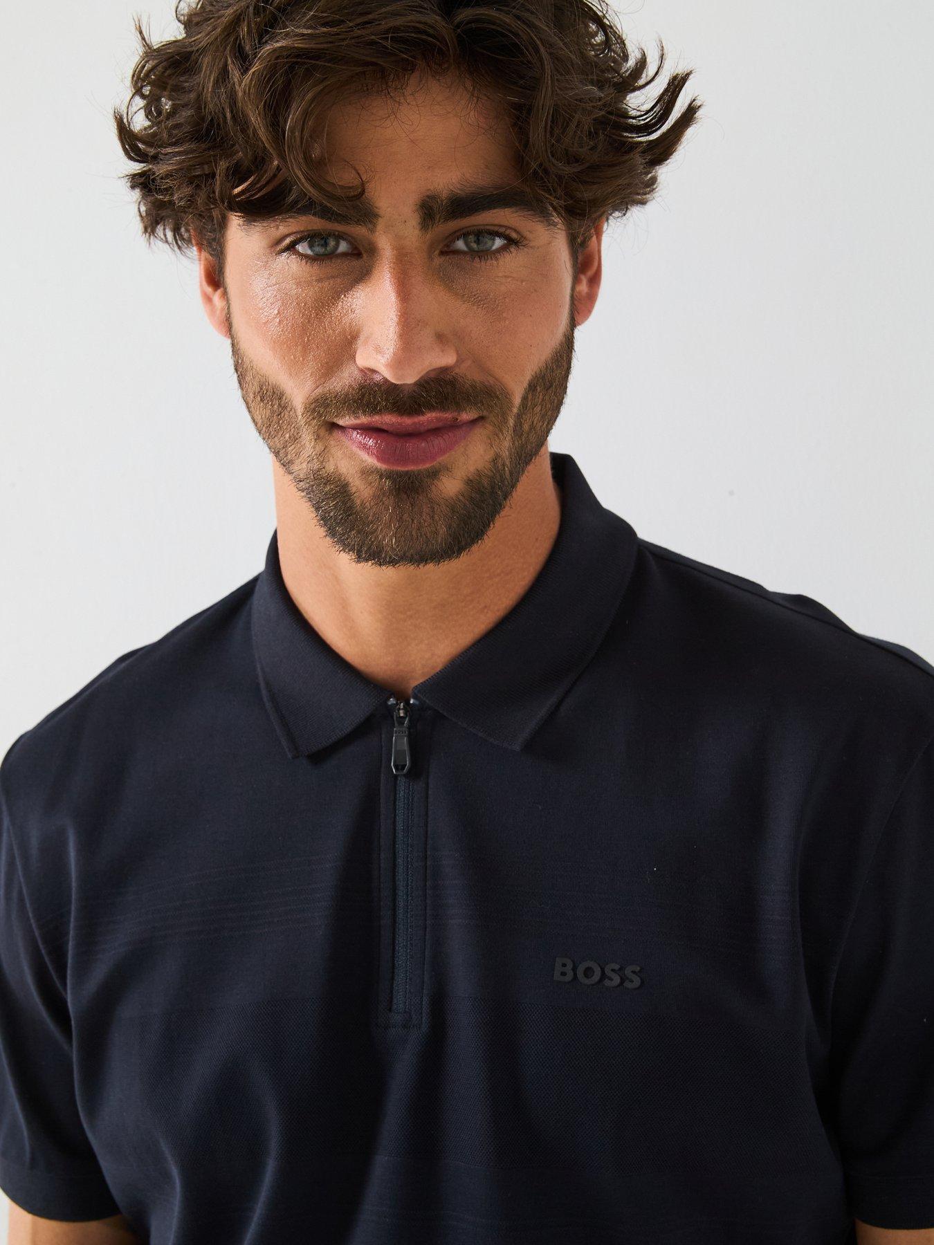 BOSS KOSZULKA POLO Z ZAMKIEM 50538177