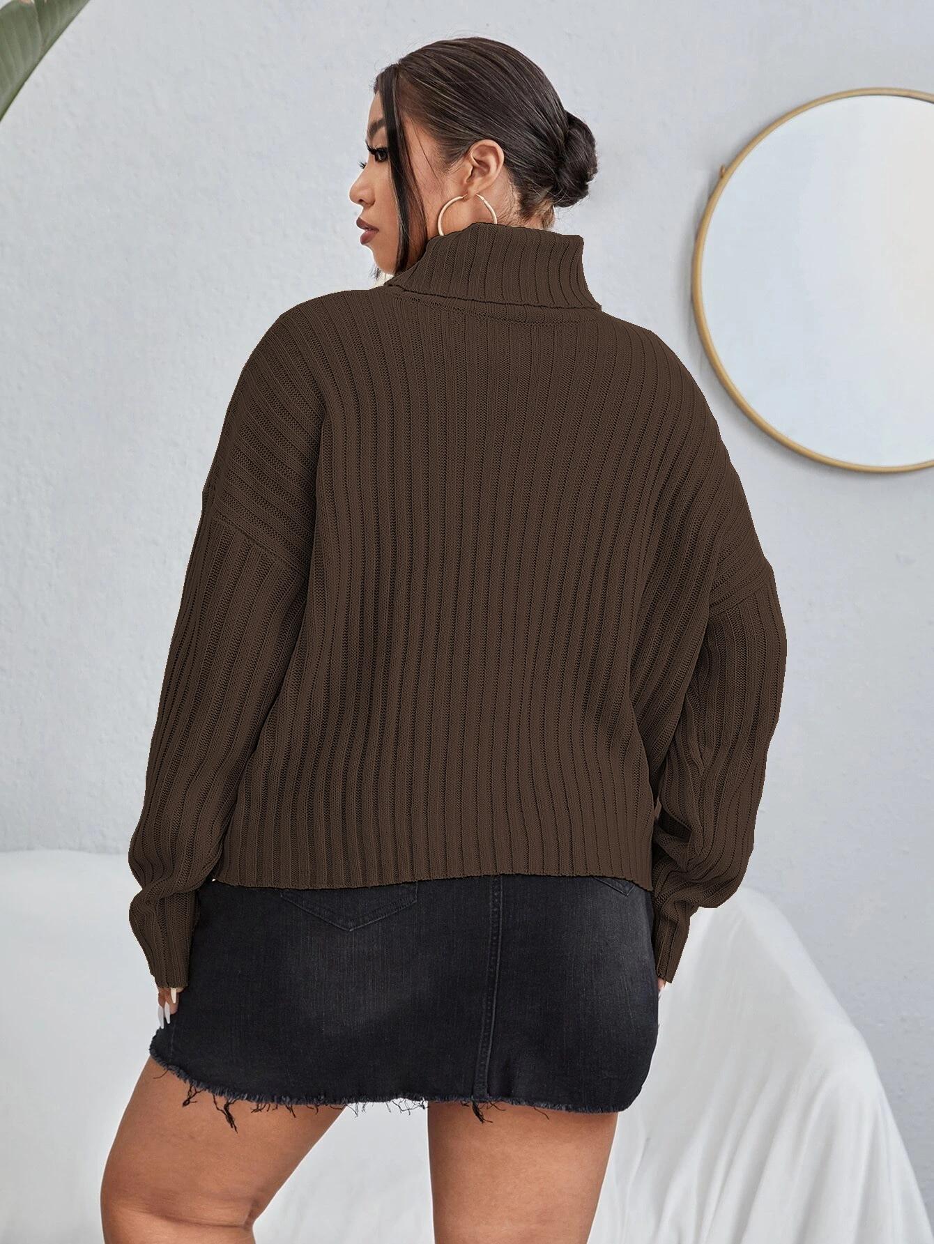 BRĄZOWY SWETER GOLF