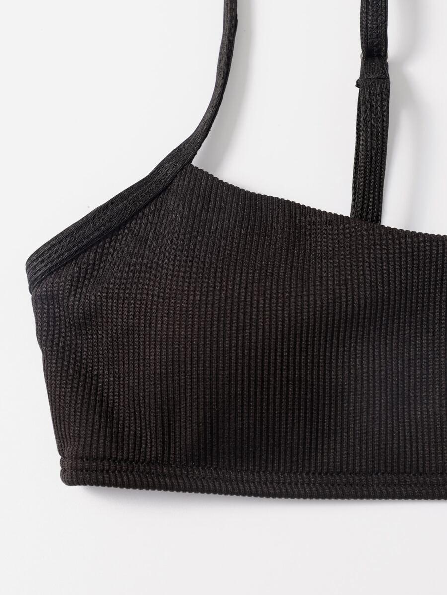CZARNA GÓRA OD BIKINI TEKSTURA