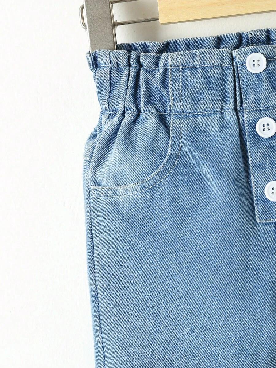 NIEBIESKIE SPODNIE JEANS HAFT 