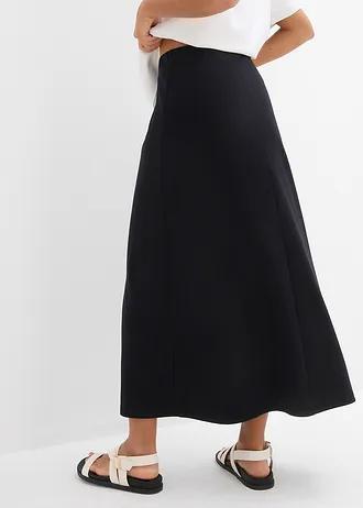 SPÓDNICA BAWEŁNIANA ROZKLOSZOWANA MIDI PLUS SIZE