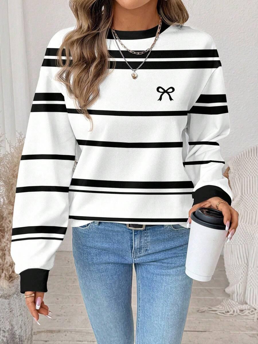 bluza okrągły dekolt
